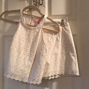 Lily Pulitzer top and skirt set